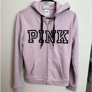 NWOT PINK Fleece Zip-Up Perfect Hoodie